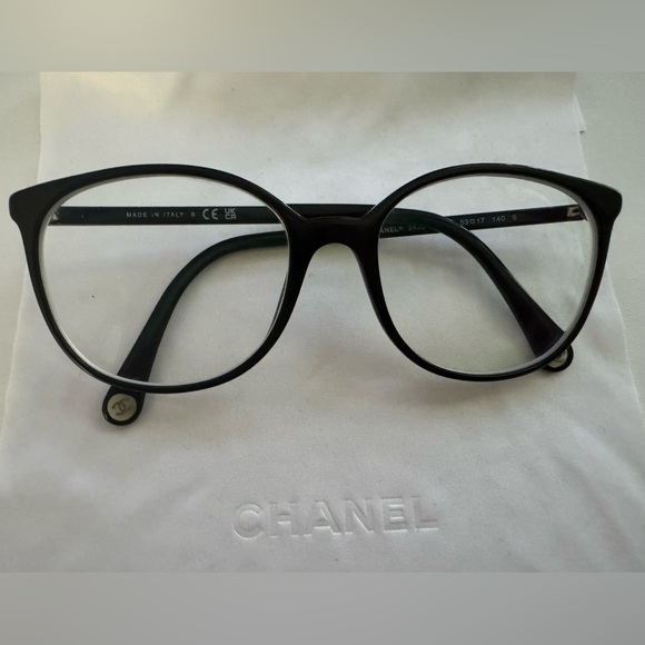 Authentic Black Chanel Glasses NWOT - Picture 1 of 11
